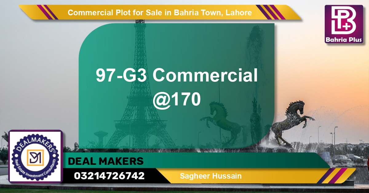 Commercial Plot for Sale in Bahria Town, Lahore - (BP-125541)