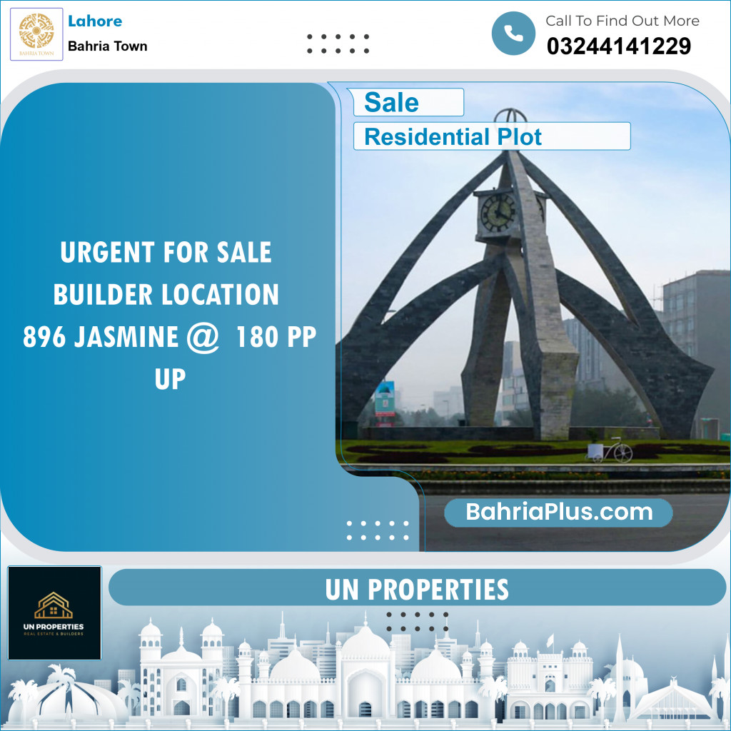 Residential Plot for Sale in Bahria Town, Lahore - (BP-125599)