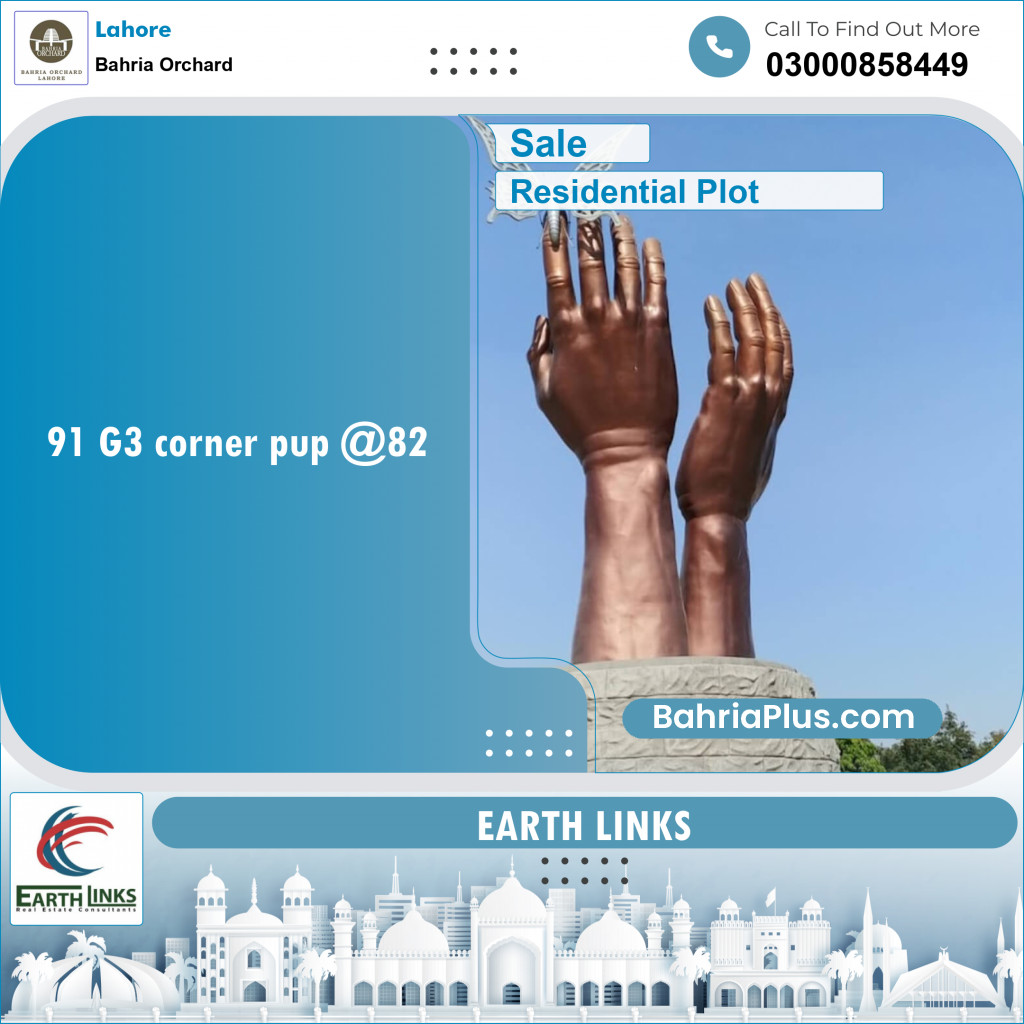 Residential Plot for Sale in Phase 4 - G3 Block -  Bahria Orchard, Lahore - (BP-125637)