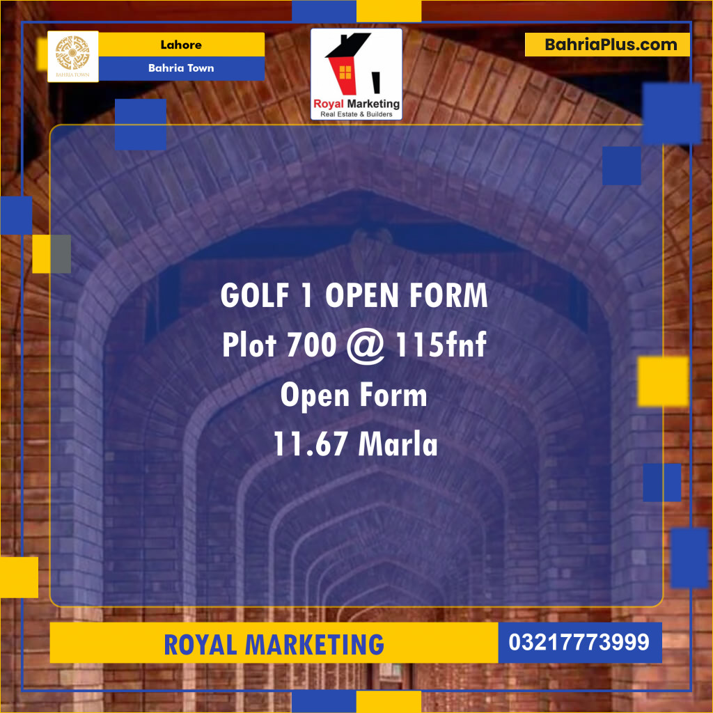 Residential Plot for Sale in Bahria Town, Lahore - (BP-125671)