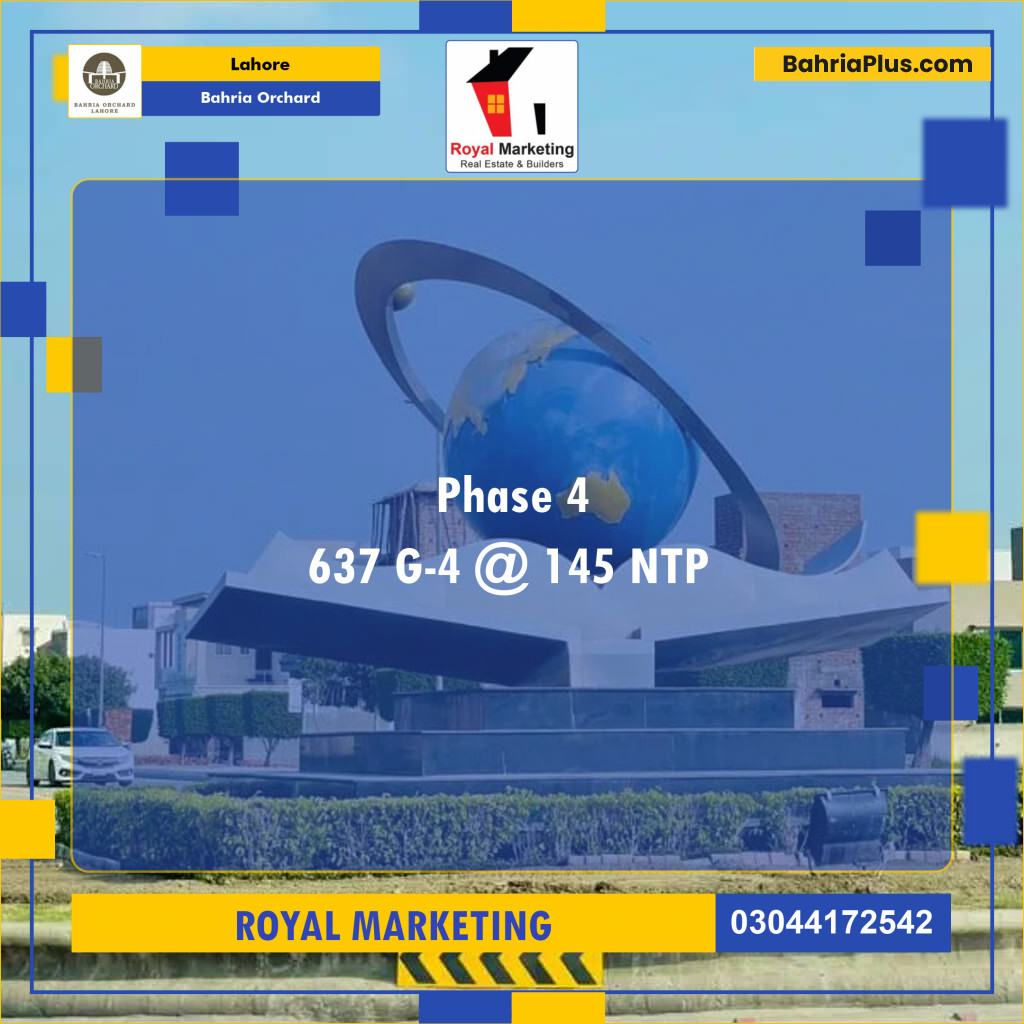 Residential Plot for Sale in Bahria Orchard, Lahore - (BP-125697)