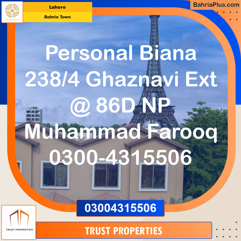 Residential Plot for Sale in Bahria Town, Lahore - (BP-125699)