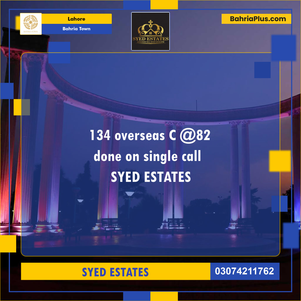 Residential Plot for Sale in Bahria Town, Lahore - (BP-125709)