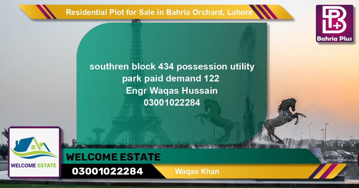 Residential Plot for Sale in Bahria Orchard, Lahore - (BP-125745)