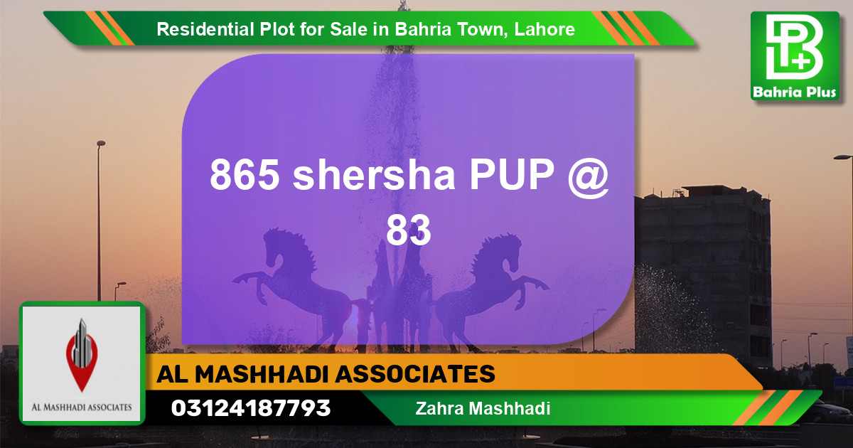 Residential Plot for Sale in Bahria Town, Lahore - (BP-125912)