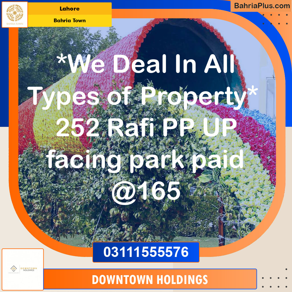 Residential Plot for Sale in Bahria Town, Lahore - (BP-126046)