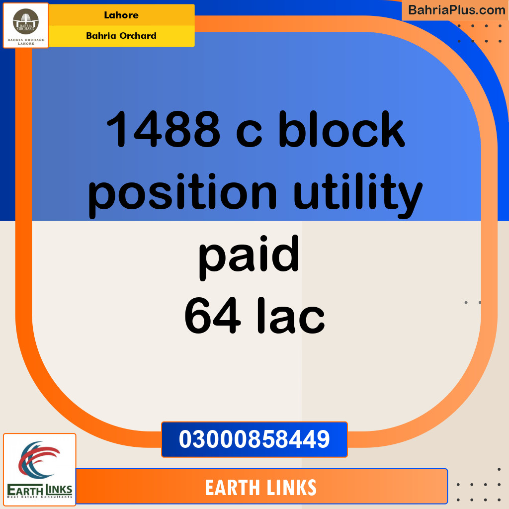 Residential Plot for Sale in Phase 2 - C Block -  Bahria Orchard, Lahore - (BP-126147)
