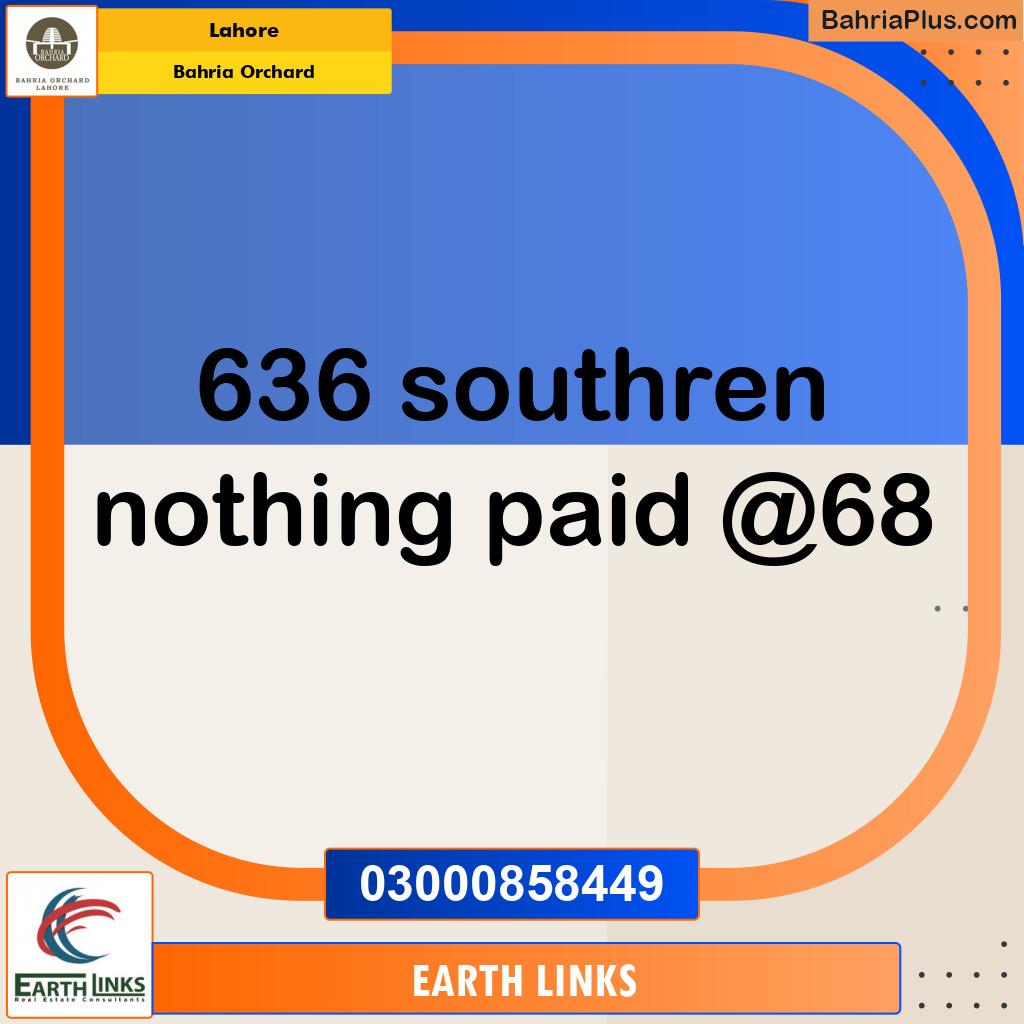 Residential Plot for Sale in Phase 1 - Southern District -  Bahria Orchard, Lahore - (BP-126148)