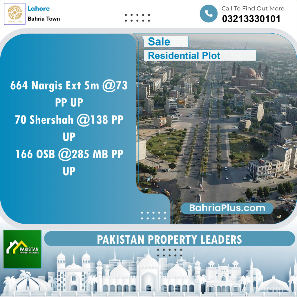 Residential Plot for Sale in Bahria Town, Lahore - (BP-126174)