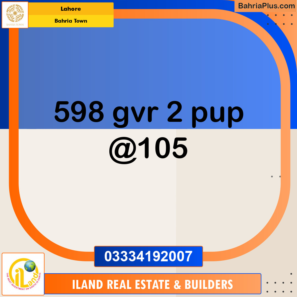 Residential Plot for Sale in Bahria Town, Lahore - (BP-126220)