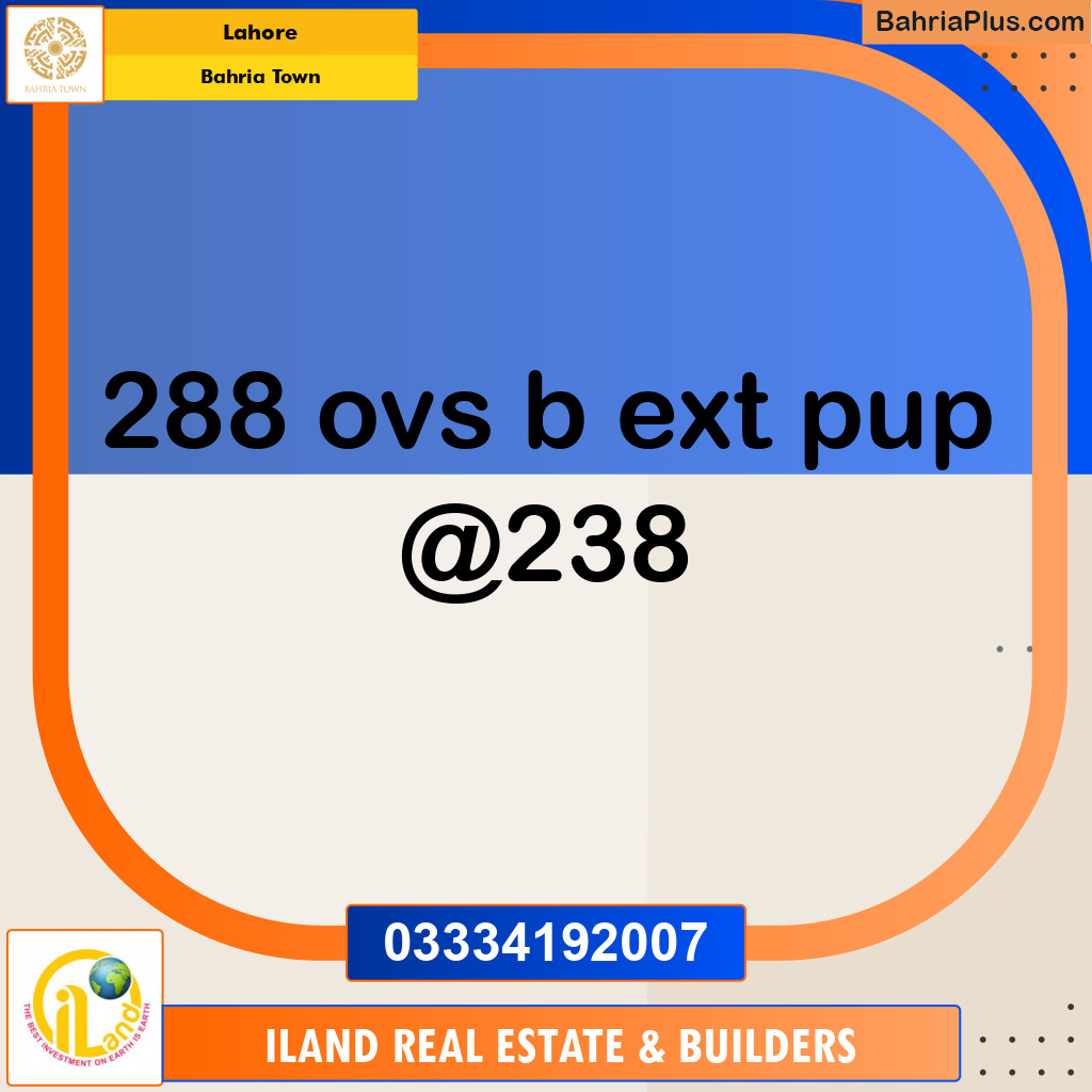 Residential Plot for Sale in Bahria Town, Lahore - (BP-126221)