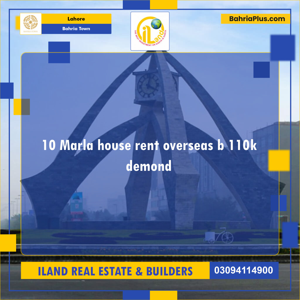 Residential House for Rent in Bahria Town, Lahore - (BP-126224)
