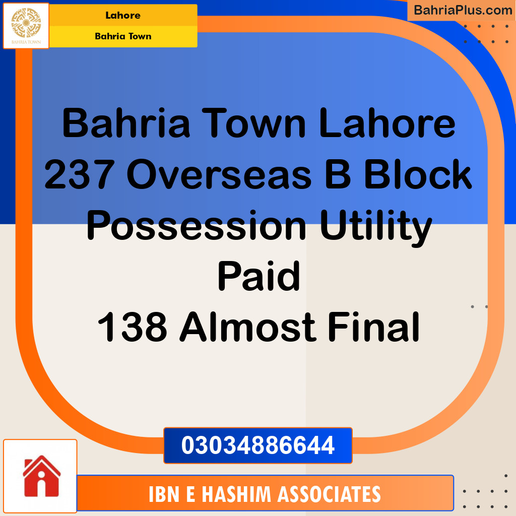 Residential Plot for Sale in Bahria Town, Lahore - (BP-126251)