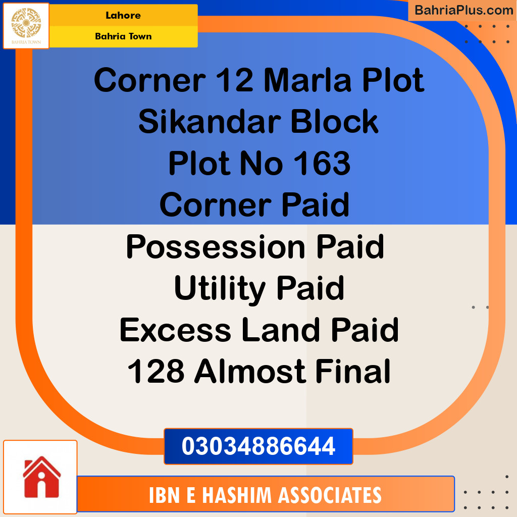 Residential Plot for Sale in Bahria Town, Lahore - (BP-126252)