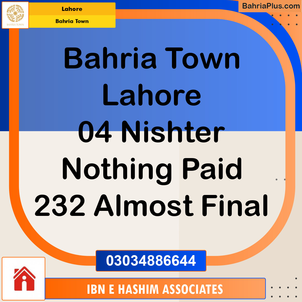 Residential Plot for Sale in Bahria Town, Lahore - (BP-126253)