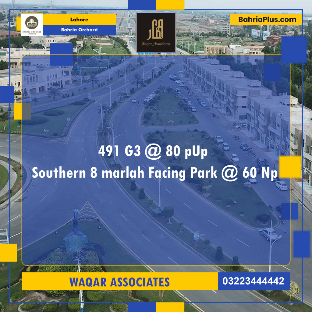 Residential Plot for Sale in Bahria Orchard, Lahore - (BP-126273)