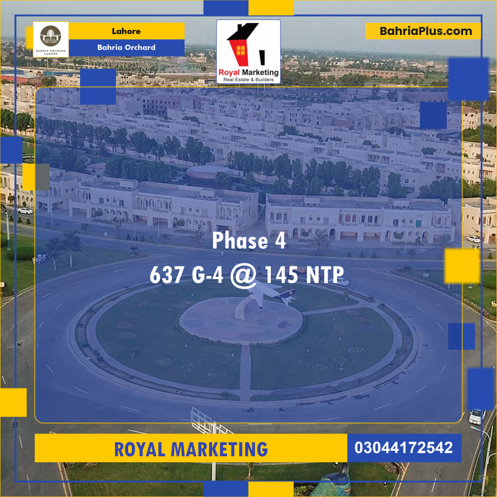 Residential Plot for Sale in Bahria Orchard, Lahore - (BP-126277)