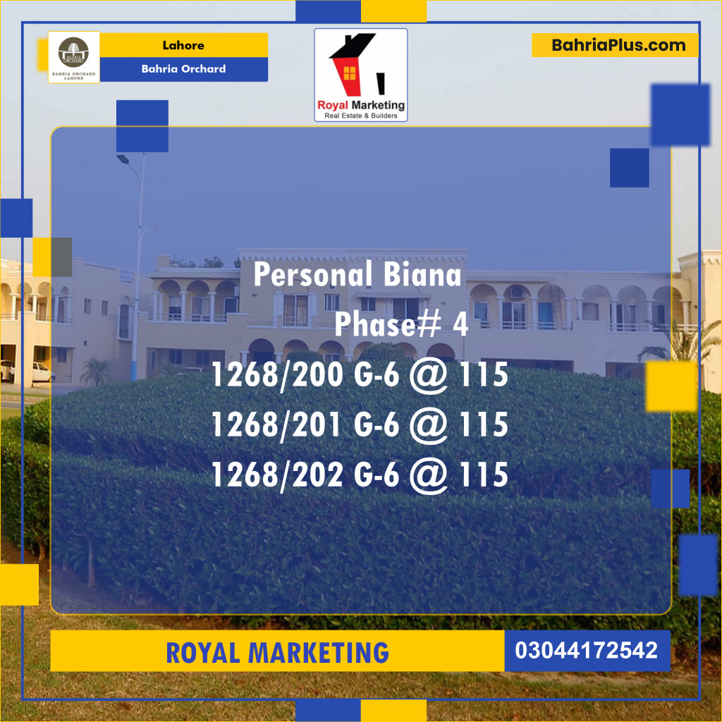 Residential Plot for Sale in Bahria Orchard, Lahore - (BP-126295)