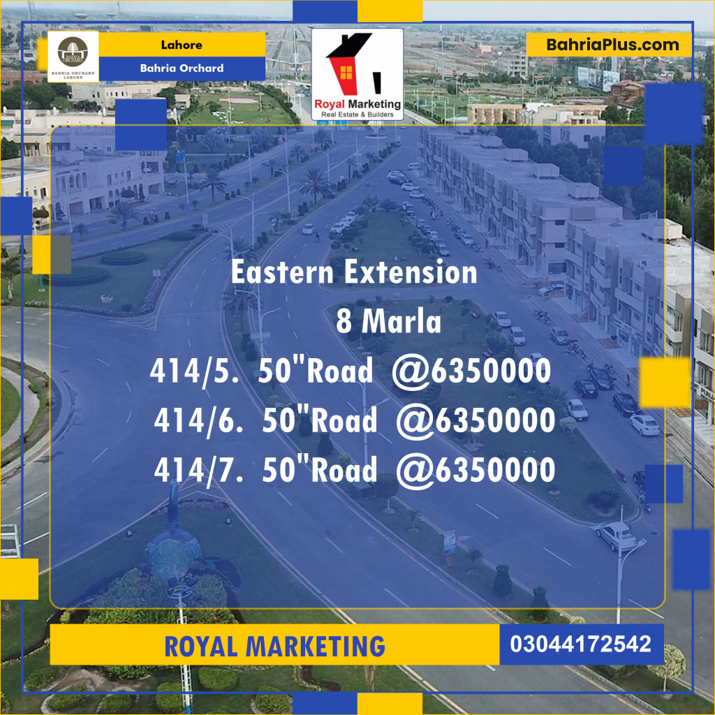 Residential Plot for Sale in Bahria Orchard, Lahore - (BP-126301)