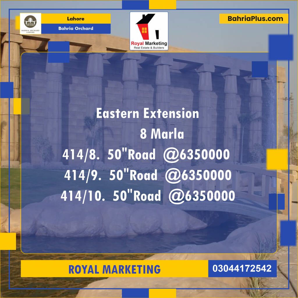 Residential Plot for Sale in Bahria Orchard, Lahore - (BP-126302)