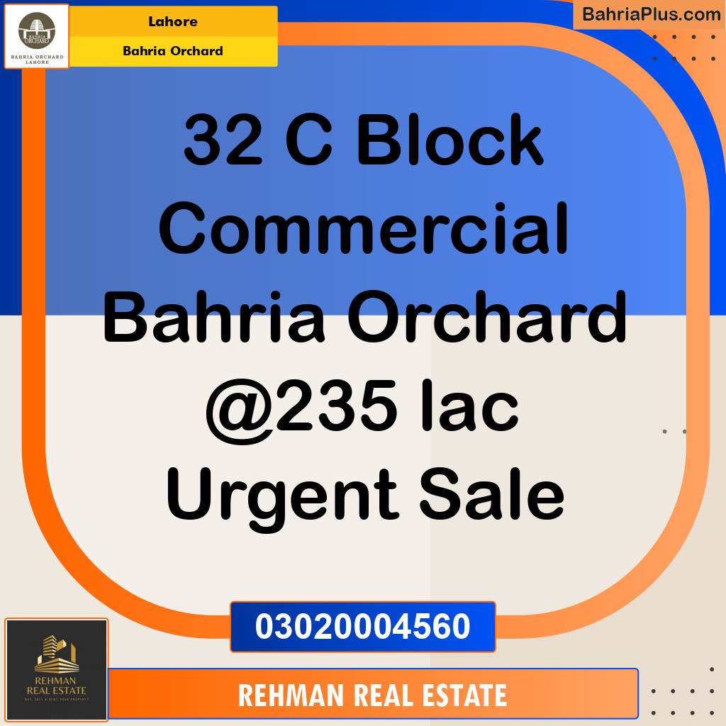 Residential Plot for Sale in Bahria Orchard, Lahore - (BP-126354)