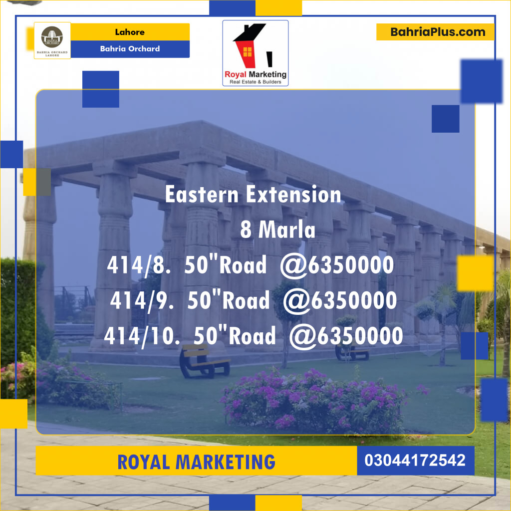 Residential Plot for Sale in Bahria Orchard, Lahore - (BP-126360)