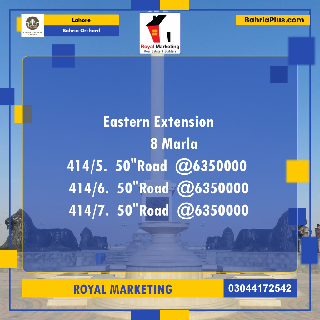 Residential Plot for Sale in Bahria Orchard, Lahore - (BP-126362)