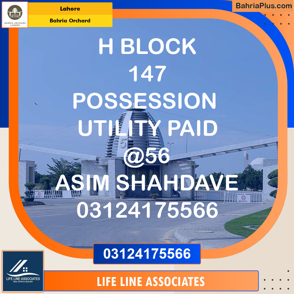 Residential Plot for Sale in Bahria Orchard, Lahore - (BP-126375)