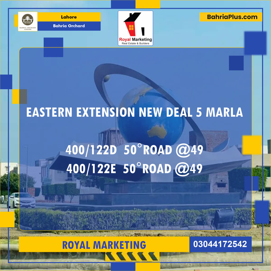 Residential Plot for Sale in Bahria Orchard, Lahore - (BP-126395)