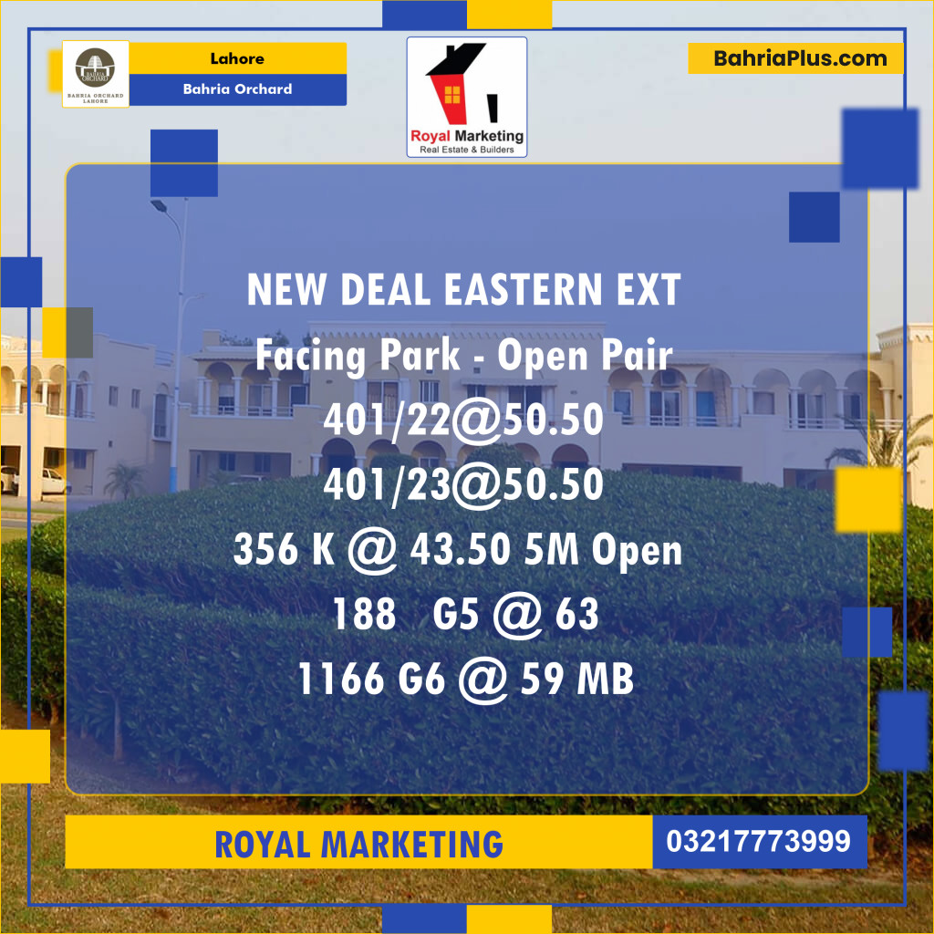 Residential Plot for Sale in Bahria Orchard, Lahore - (BP-126448)