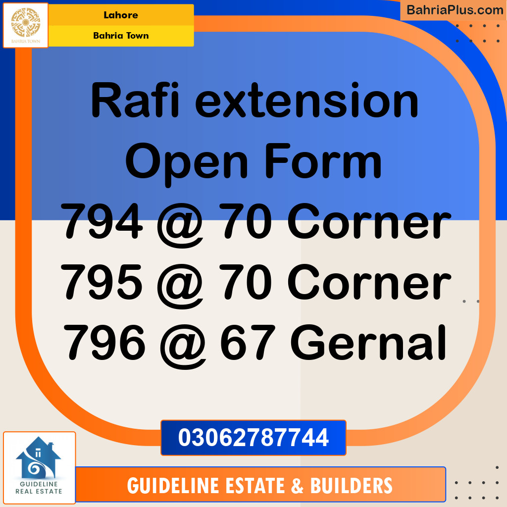 Residential Plot for Sale in Bahria Town, Lahore - (BP-126610)