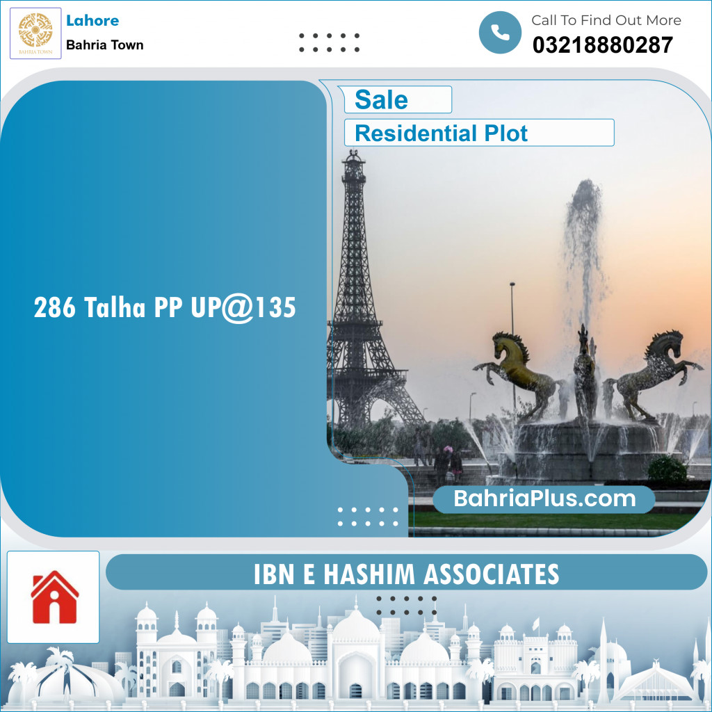 Residential Plot for Sale in Bahria Town, Lahore - (BP-126728)