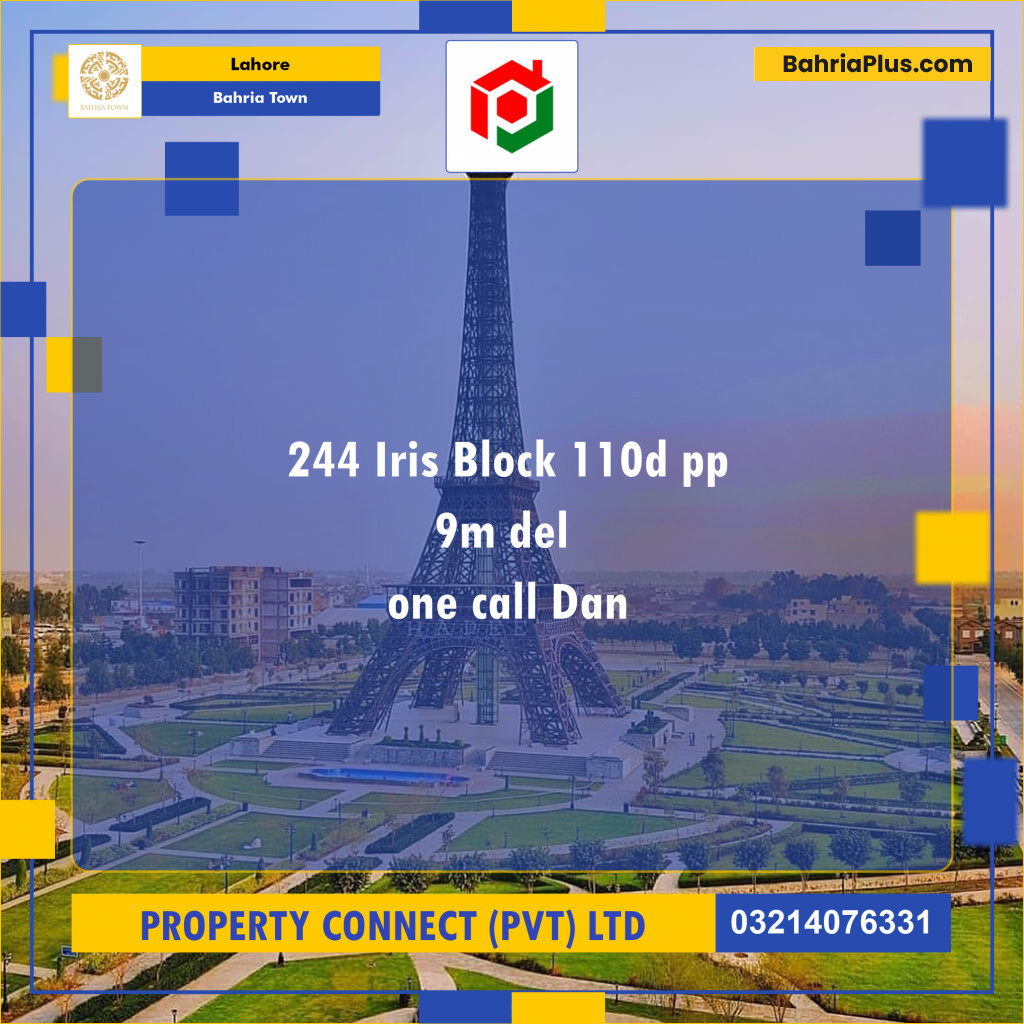 Residential Plot for Sale in Bahria Town, Lahore - (BP-126731)