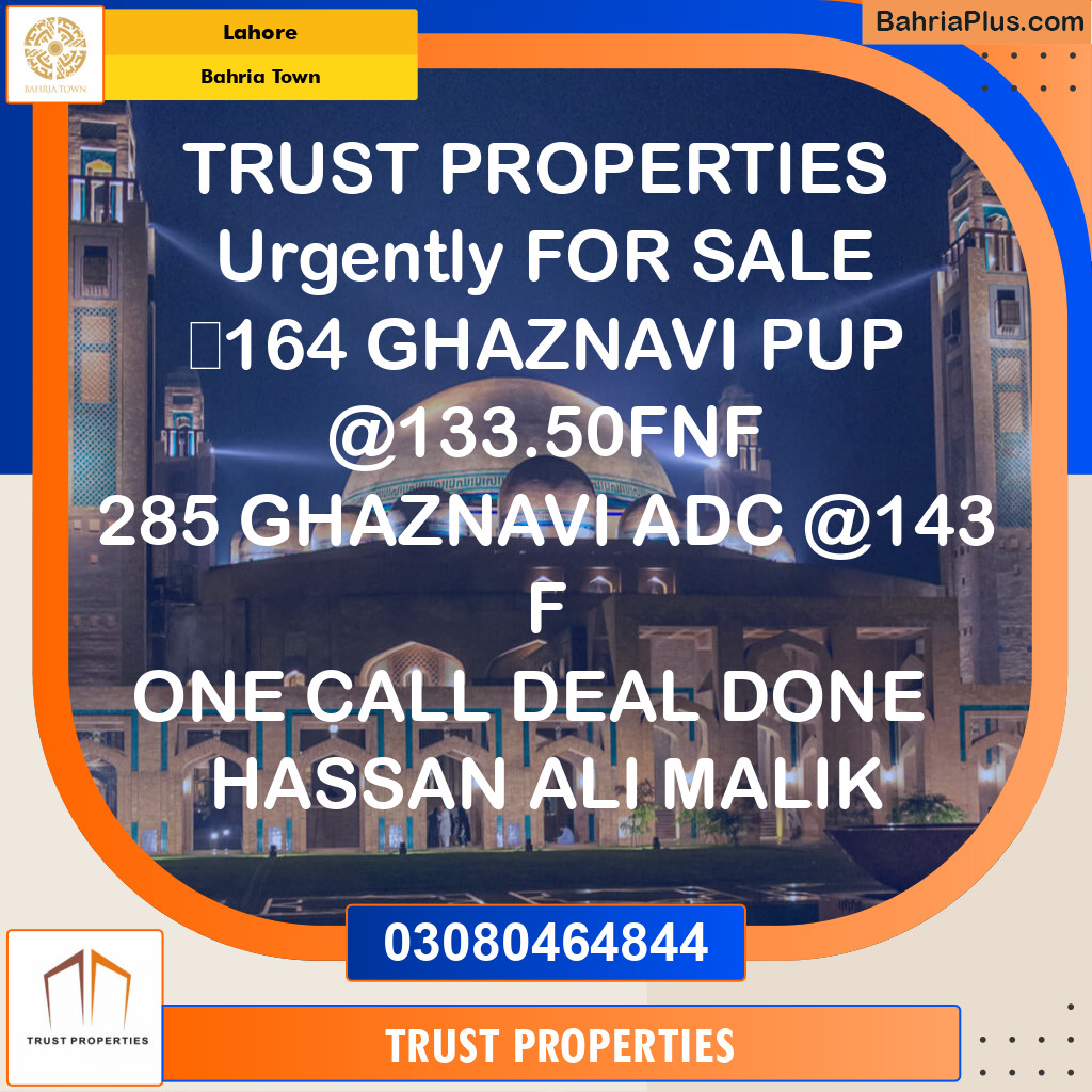 Residential Plot for Sale in Bahria Town, Lahore - (BP-126815)