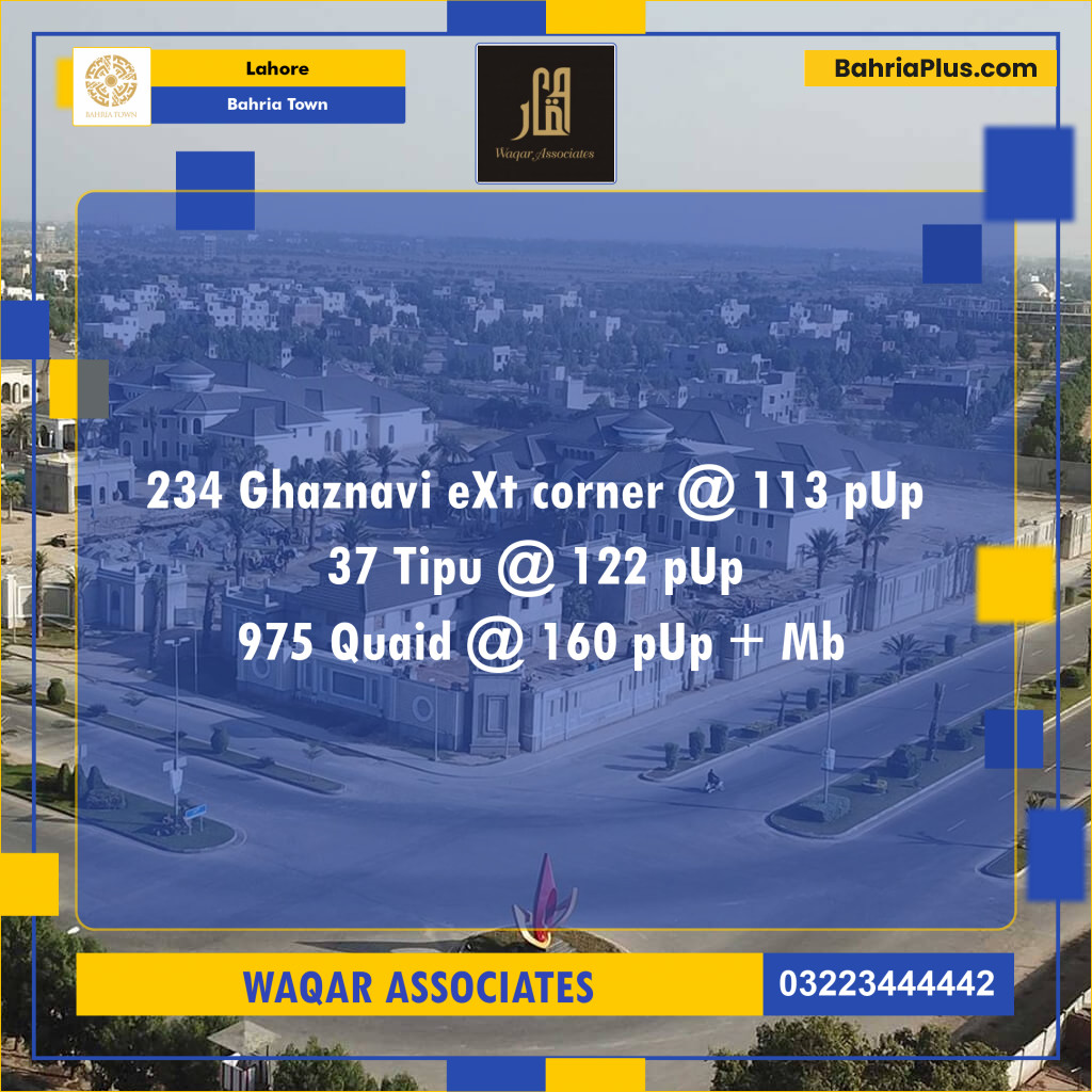 Residential Plot for Sale in Bahria Town, Lahore - (BP-126839)