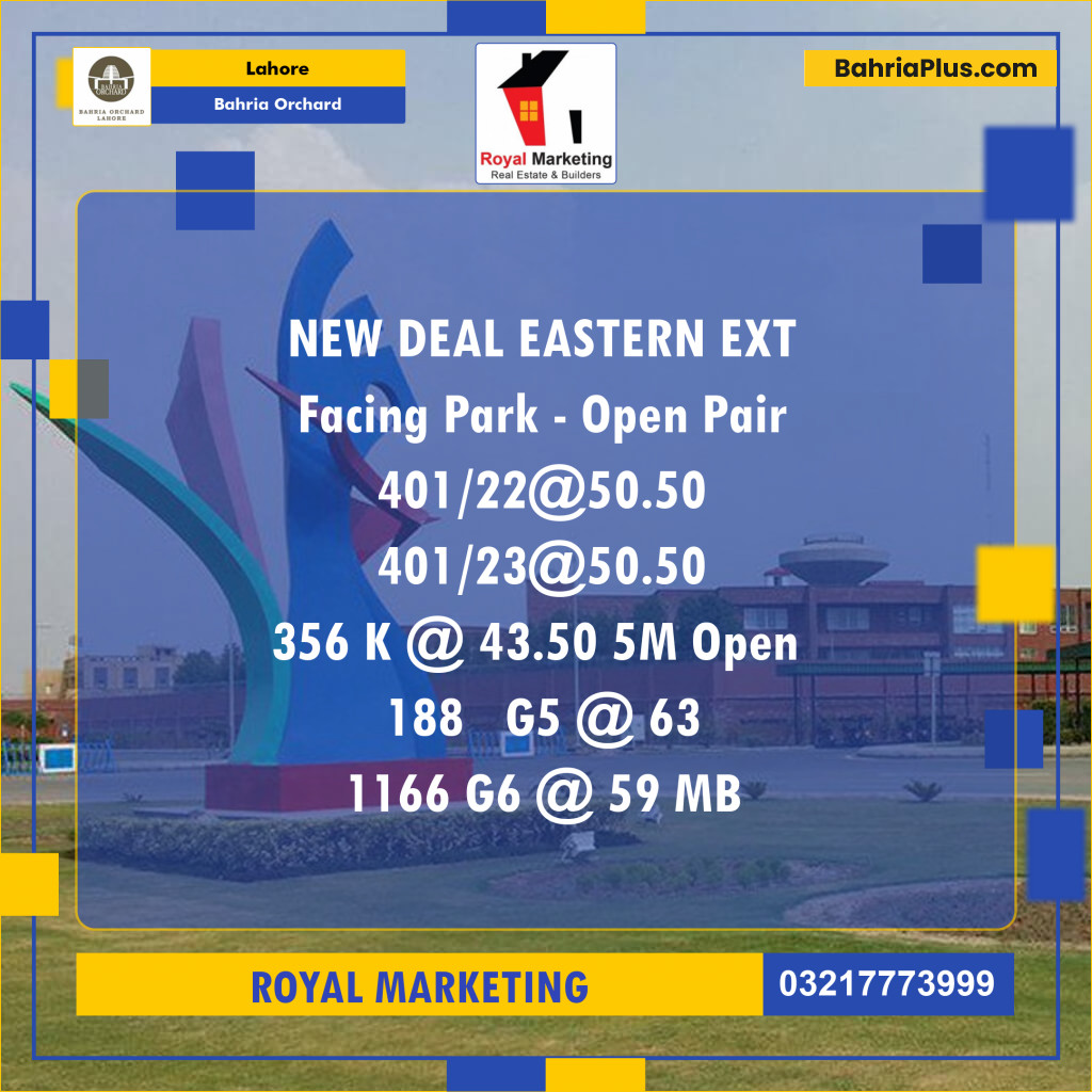 Residential Plot for Sale in Bahria Orchard, Lahore - (BP-126910)