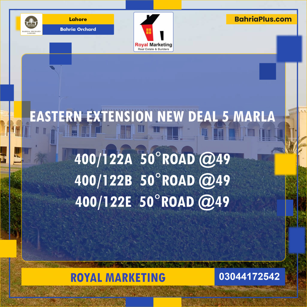 Residential Plot for Sale in Bahria Orchard, Lahore - (BP-126918)