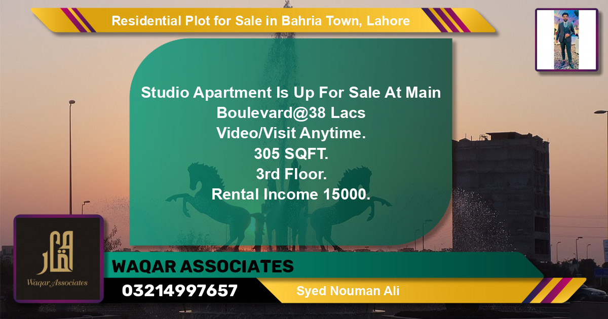 Residential Plot for Sale in Bahria Town, Lahore - (BP-126945)