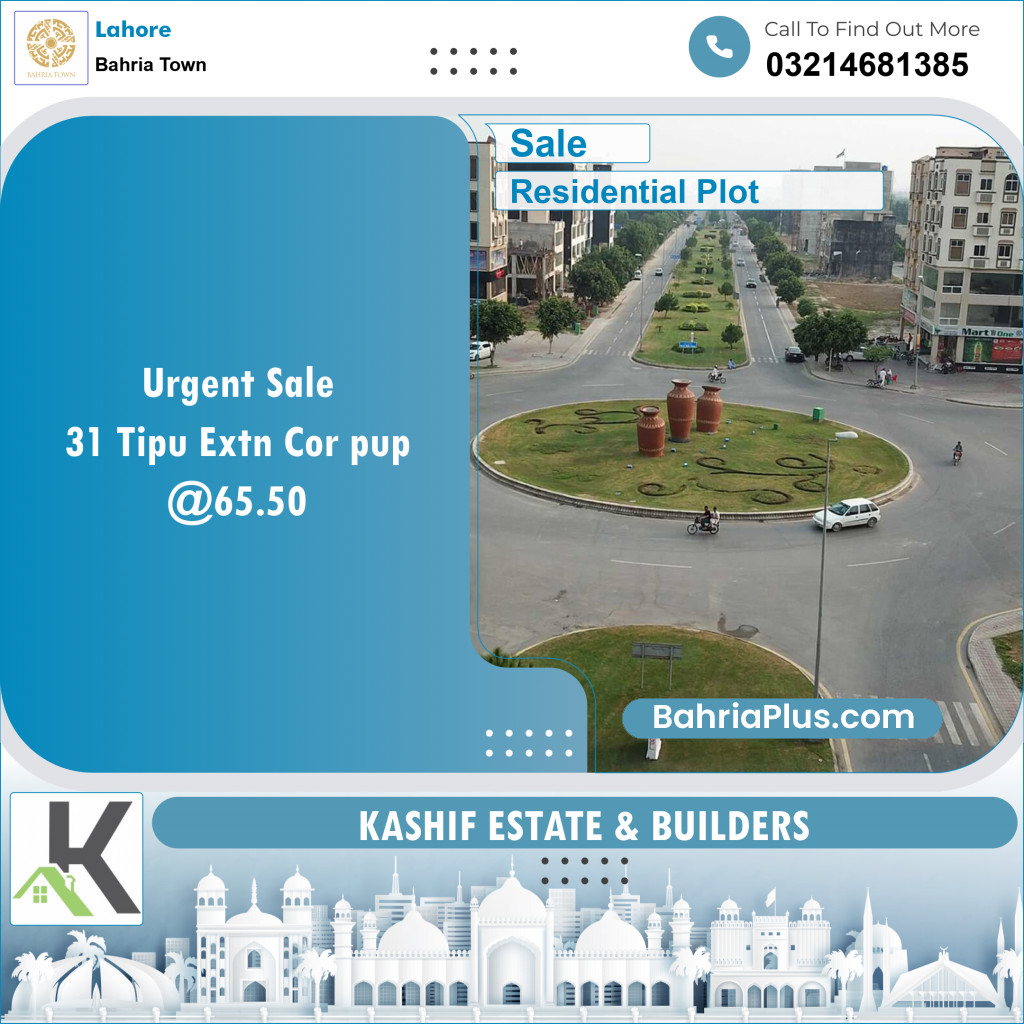 Residential Plot for Sale in Bahria Town, Lahore - (BP-127006)