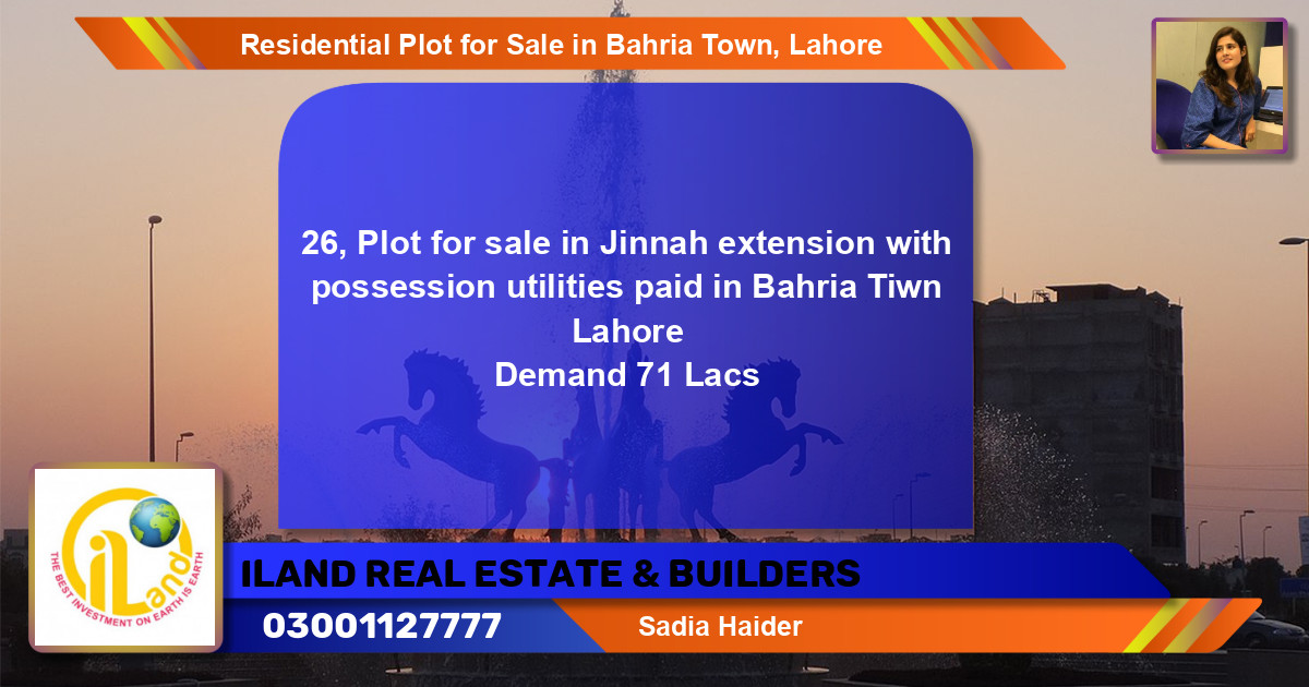 Residential Plot for Sale in Bahria Town, Lahore - (BP-127078)