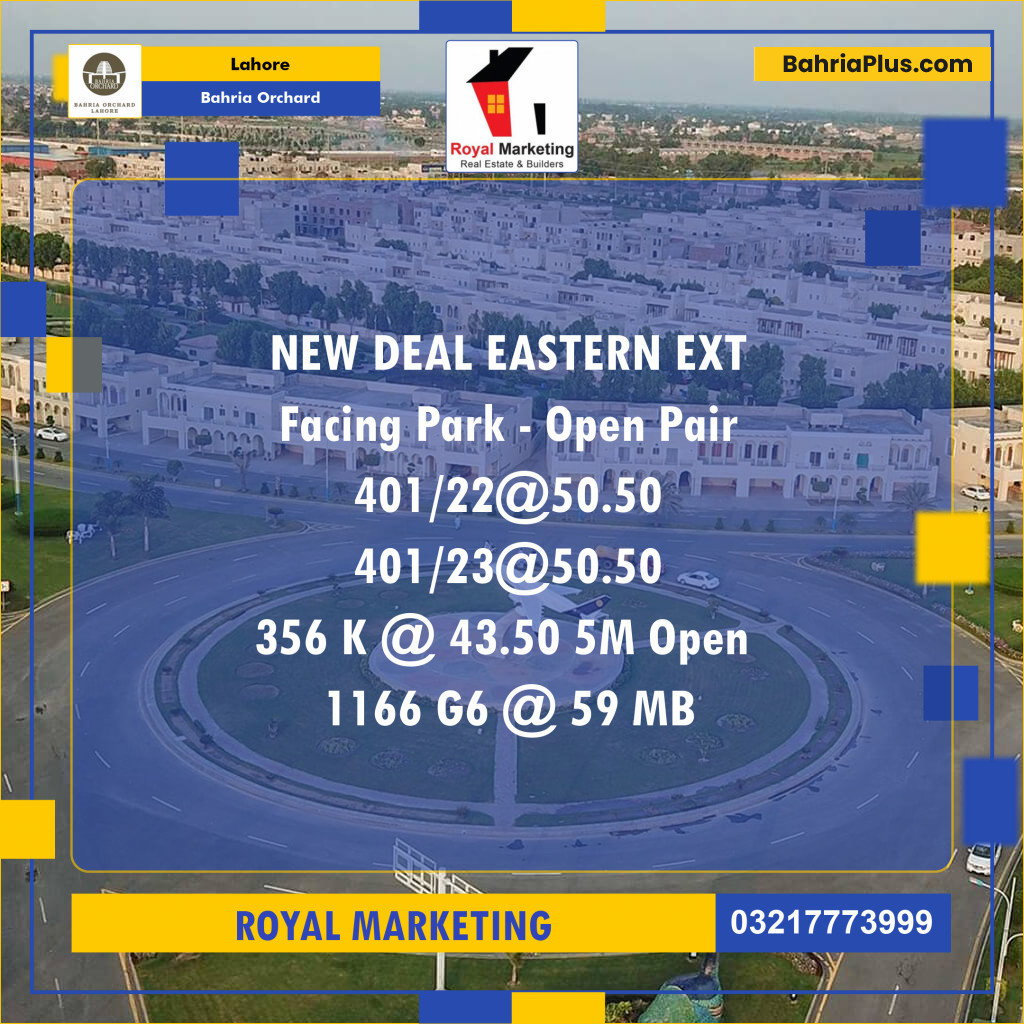 Residential Plot for Sale in Bahria Orchard, Lahore - (BP-127111)