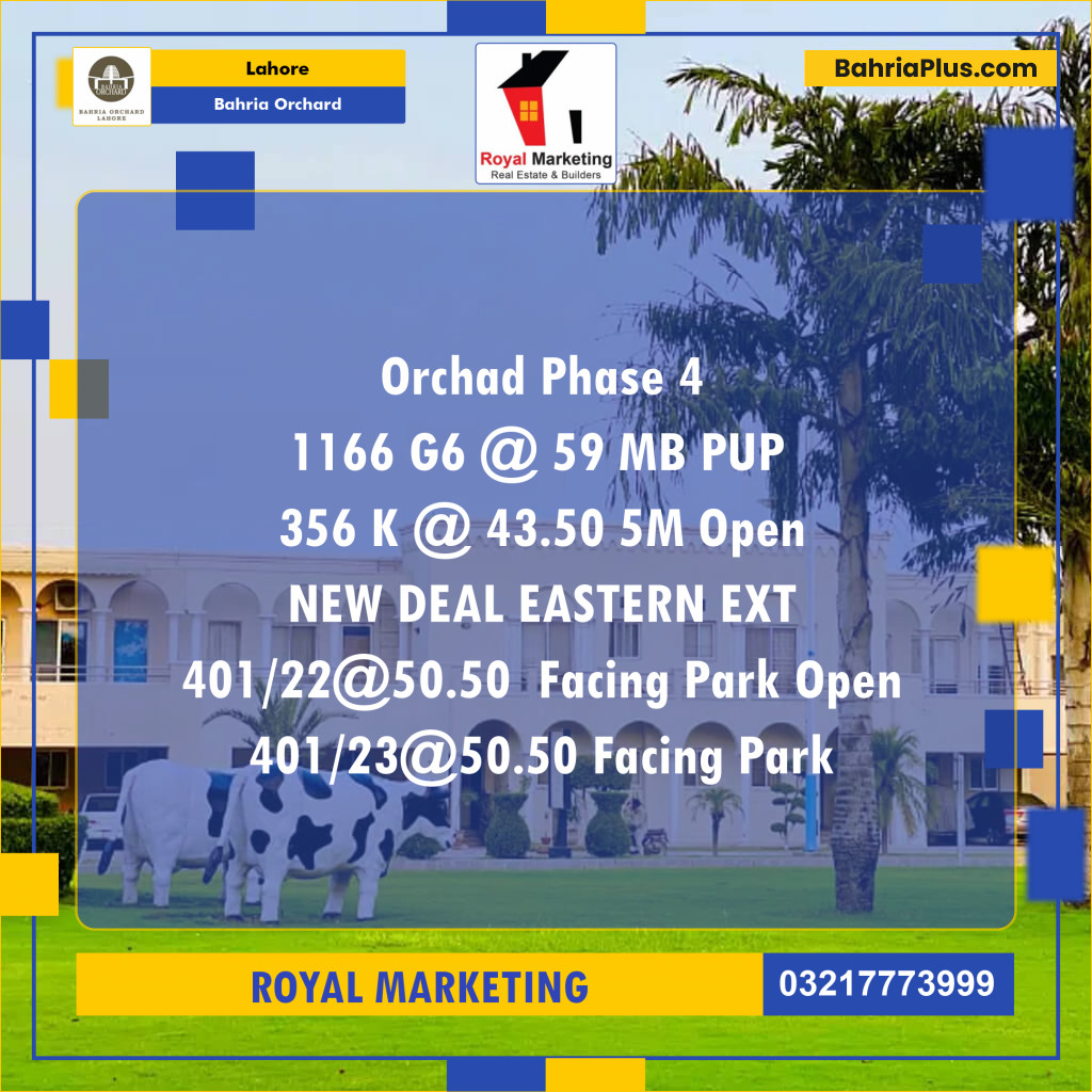 Residential Plot for Sale in Bahria Orchard, Lahore - (BP-127114)