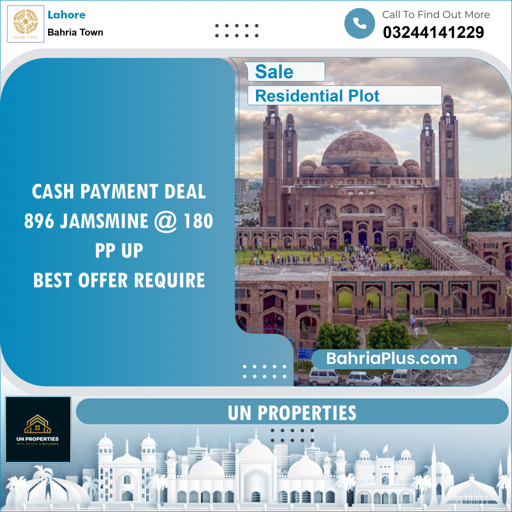 Residential Plot for Sale in Bahria Town, Lahore - (BP-127125)