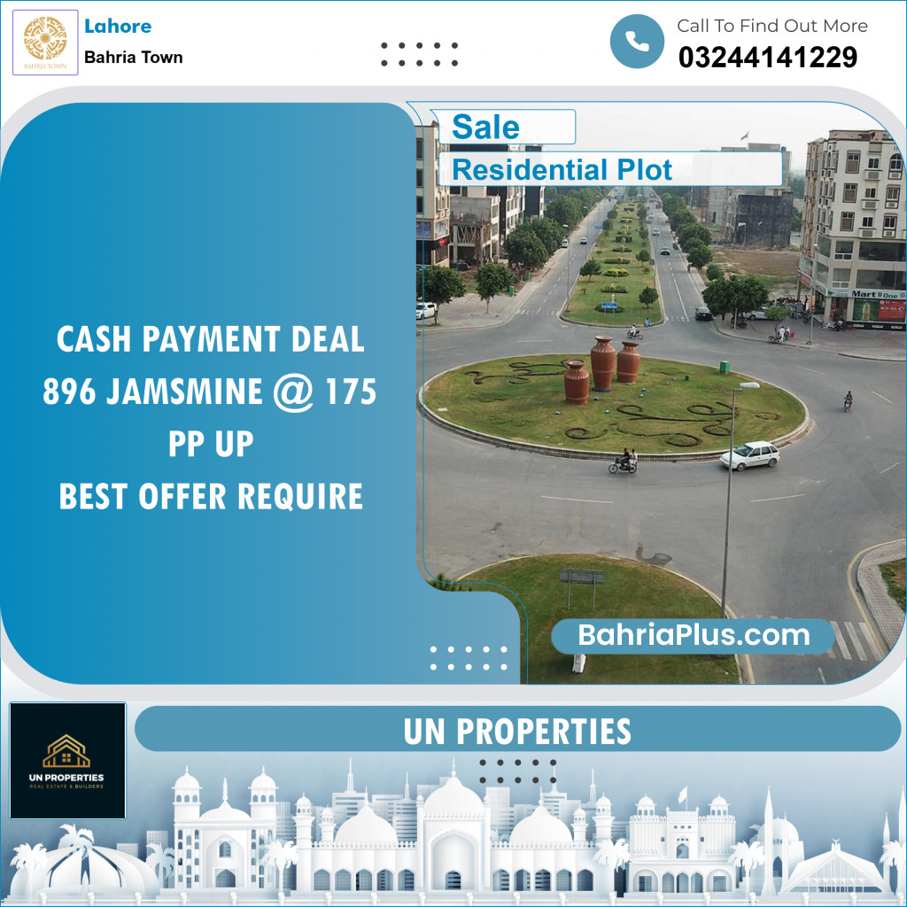 Residential Plot for Sale in Bahria Town, Lahore - (BP-127226)