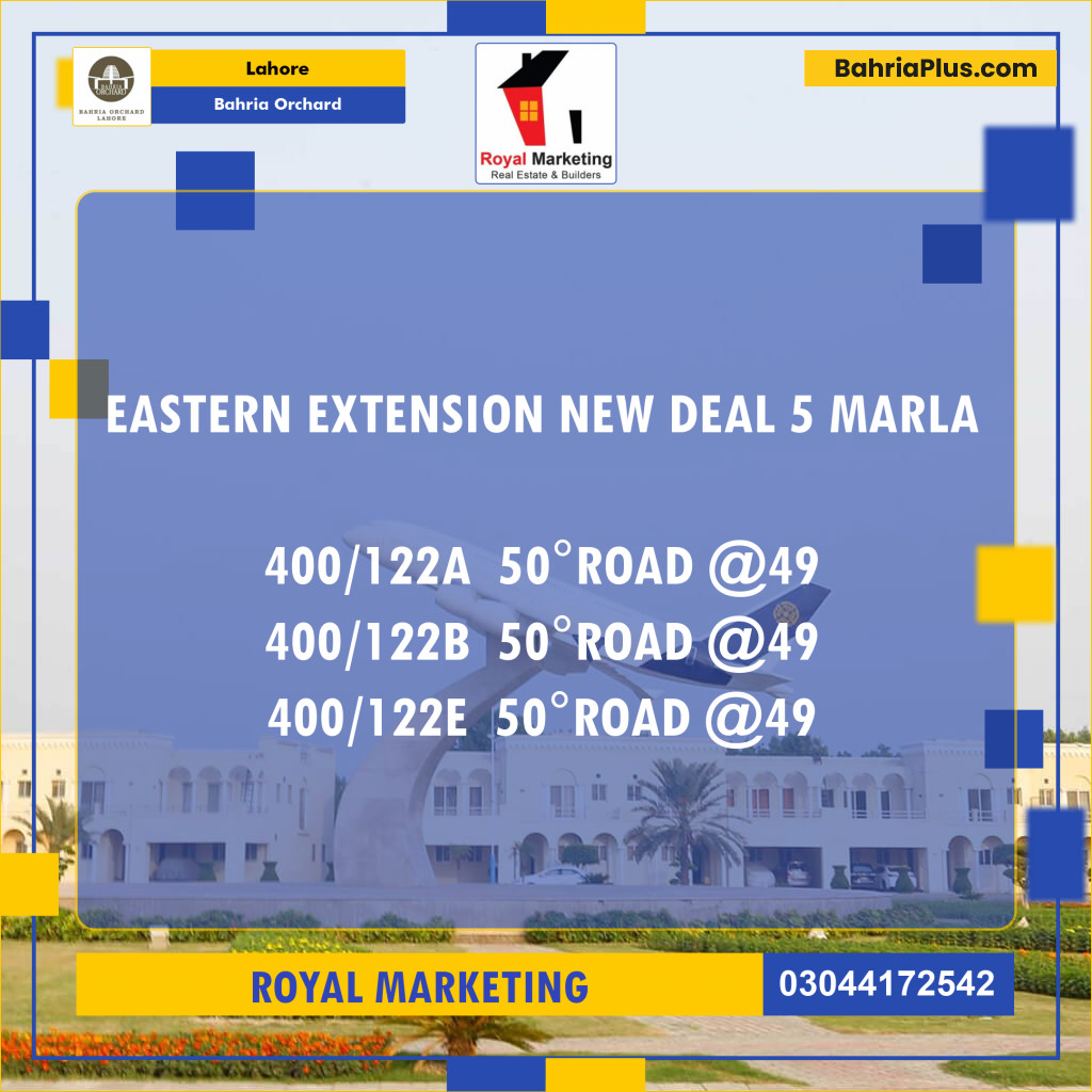 Residential Plot for Sale in Bahria Orchard, Lahore - (BP-127346)