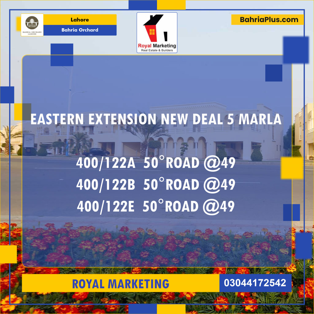 Residential Plot for Sale in Bahria Orchard, Lahore - (BP-127381)