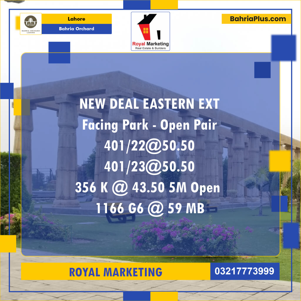 Residential Plot for Sale in Bahria Orchard, Lahore - (BP-127409)