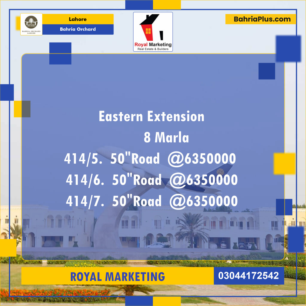 Residential Plot for Sale in Bahria Orchard, Lahore - (BP-127419)