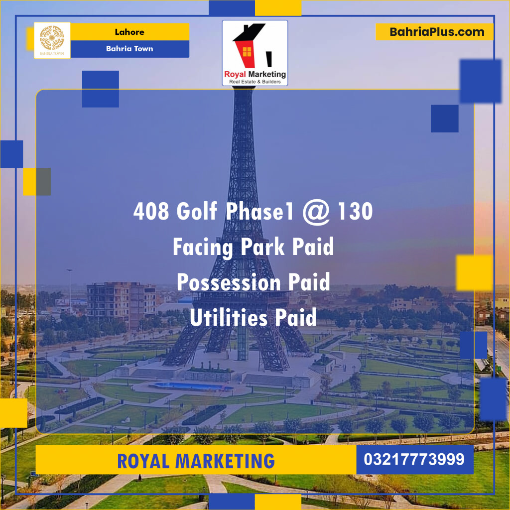 Residential Plot for Sale in Bahria Town, Lahore - (BP-127421)