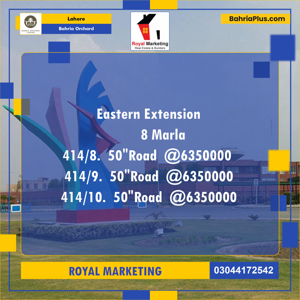 Residential Plot for Sale in Bahria Orchard, Lahore - (BP-127422)